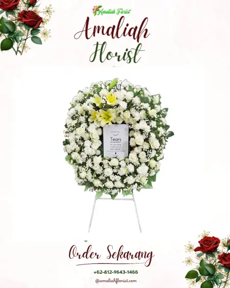 Krans Bunga Duka Penganten